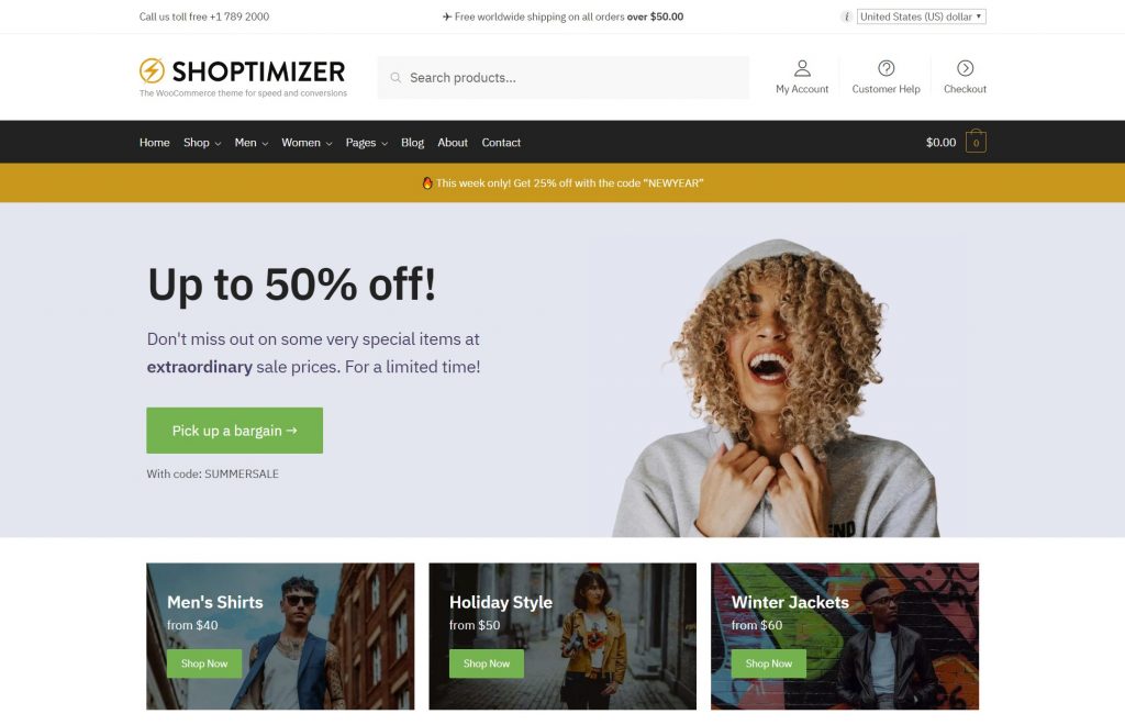 best free woocommerce themes ecommerce