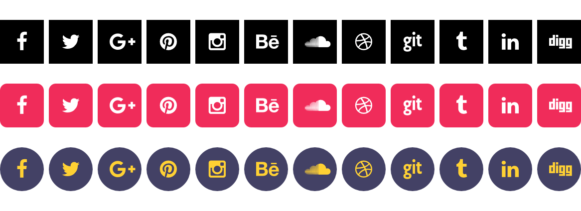 Social Icons 2 #Newinelementor: Testimonials, Background Image Overlay, Soundcloud &Amp; Social Icons Widgets Social Icons-2