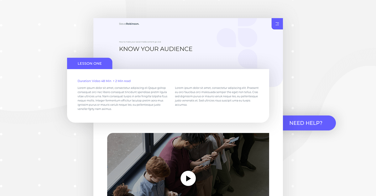 Lessons Pages Monthly Template Kits #9: The Online Course Template Kit 3