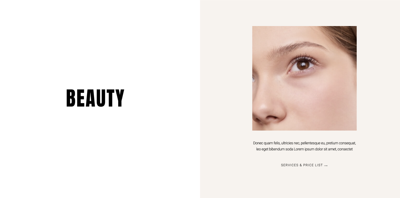 Beauty Salon, Elementor Kit