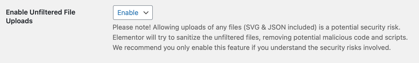 Enable-Unfiltered-File-Uploads