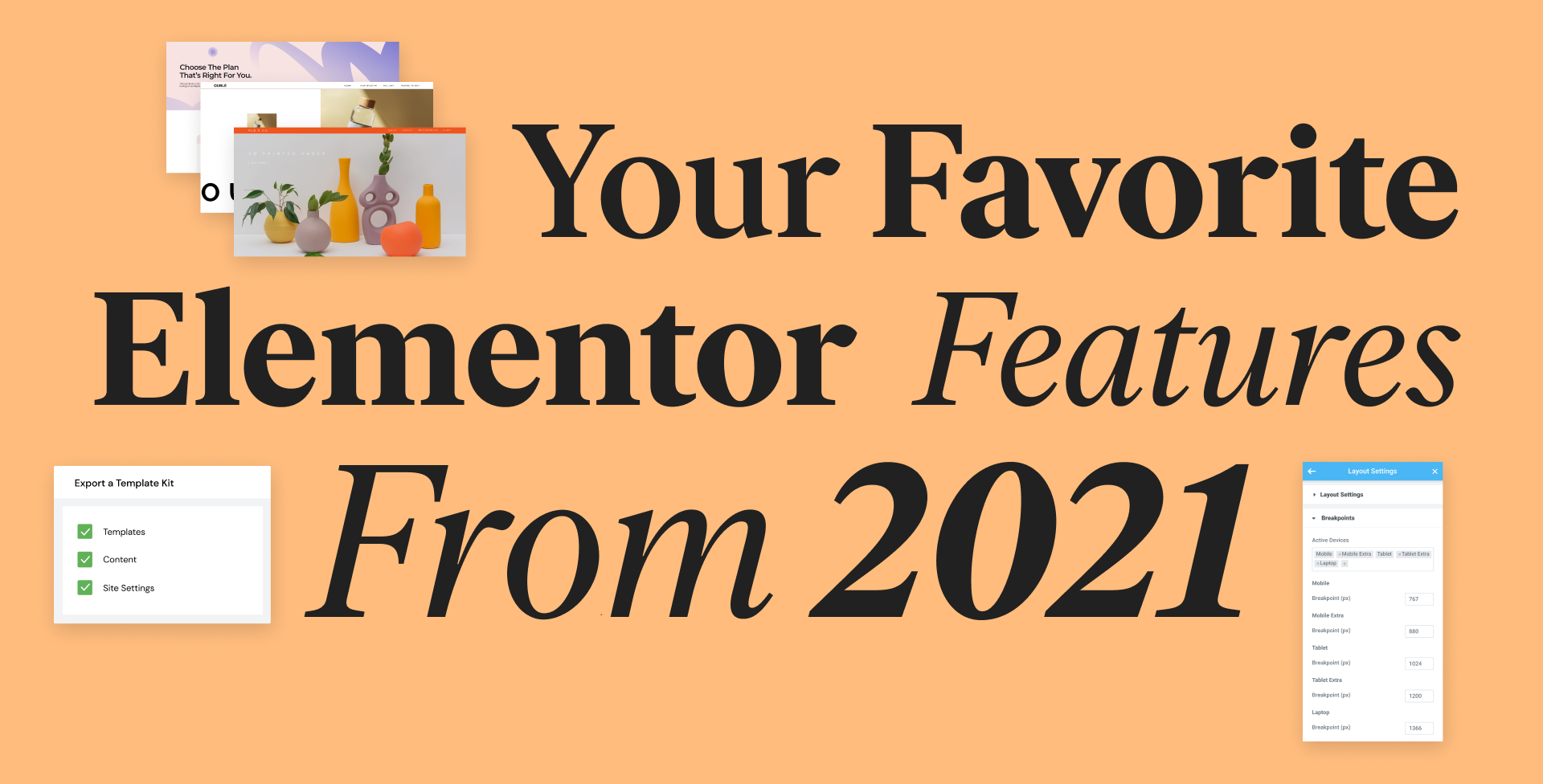 Your favorite elementor features 2021 blog cover