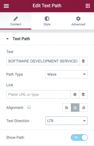 Edit Text Path Widget How A Leading Design Agency Revamped Their Website With Elementor Edit Text Path Widget How A Leading Design Agency Revamped Their Website With Elementor 4