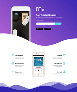 Landing Page app