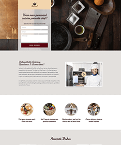 Landing Page Private Chef