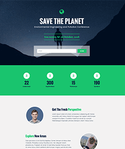 Landing Page Sustainability Conference