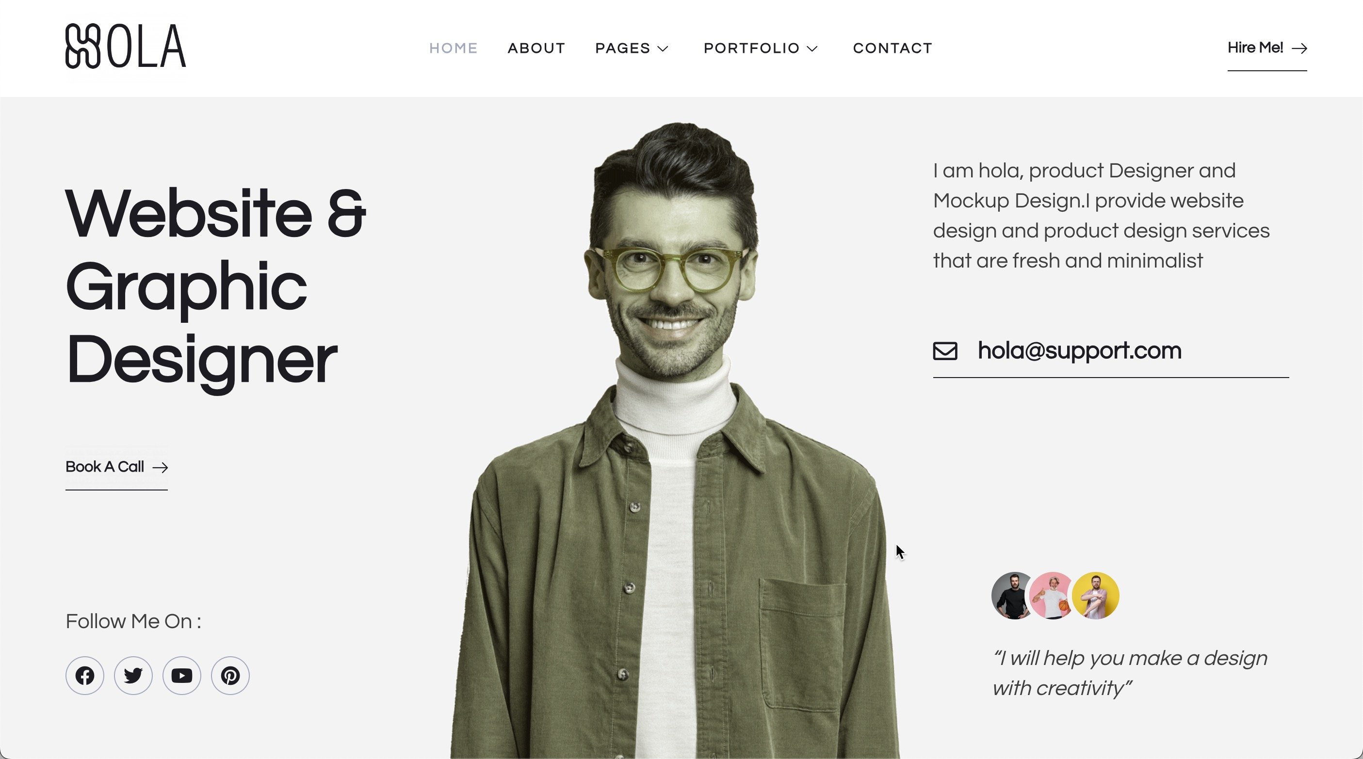 Hola - Personal Portfolio