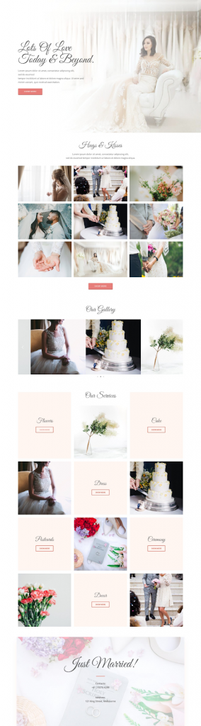 Weddingtemplate10 Scrolling Down The Aisle — 10 Wordpress Wedding Templates That Will Help You Tie The Knot 10. Wedding - Individual Wedding Organizer