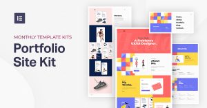 Portfolio Social Facebook Gym Introducing Elementor'S Monthly Template Kits 2