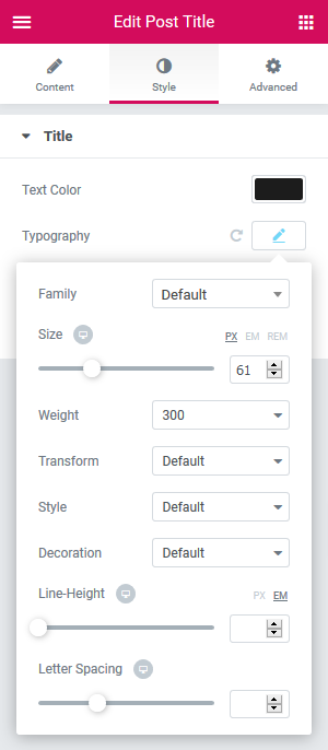 Image31 How To Customize Your Wordpress Theme A Screenshot Of The Elementor Customizer