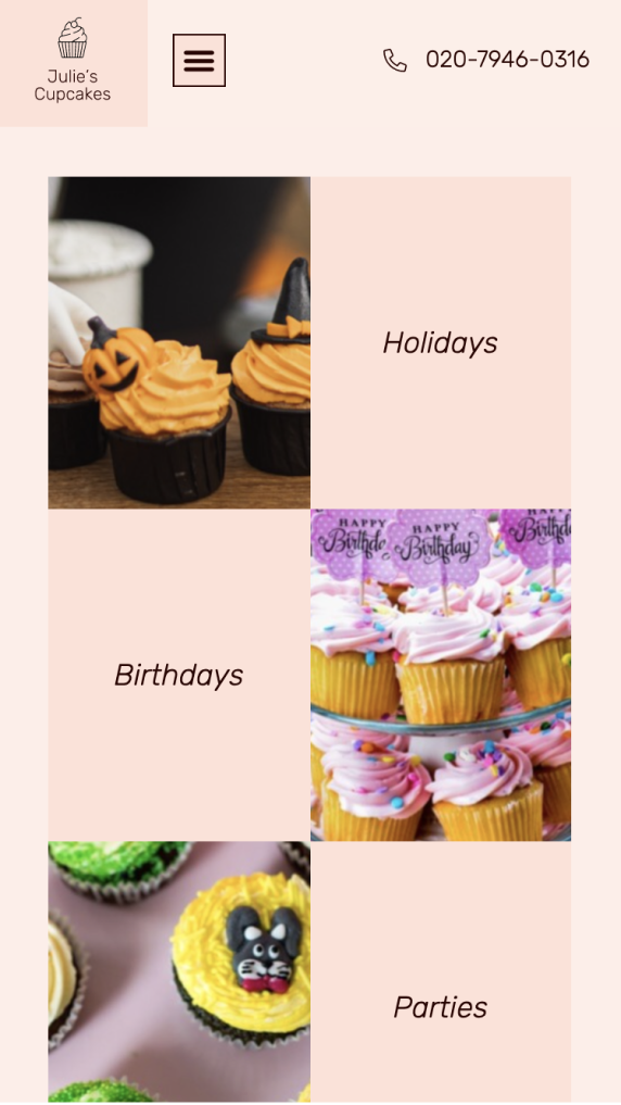 Handmade Cupcakes, Elementor Kit