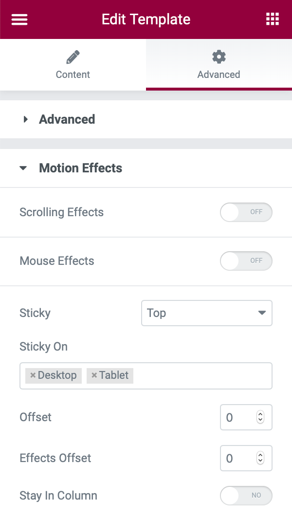 Motion Effects Sticky How To Create A Sticky Sidebar Menu On Wordpress 5