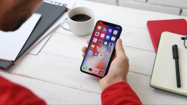 an image of a person using a mobile phone. 