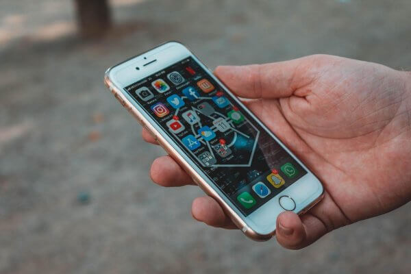an image of a person using a mobile phone.