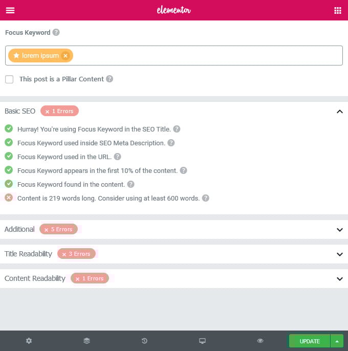 Rank Math Seo Checklist Inside Elementor The New Rank Math Seo Integration For Elementor Explained Rank Math Seo Checklist Inside Elementor The New Rank Math Seo Integration For Elementor Explained 7