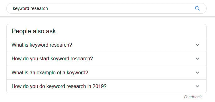 People Also Ask Field In Google Search Results How To Do Keyword Research To Increase Your Site Ranking 2