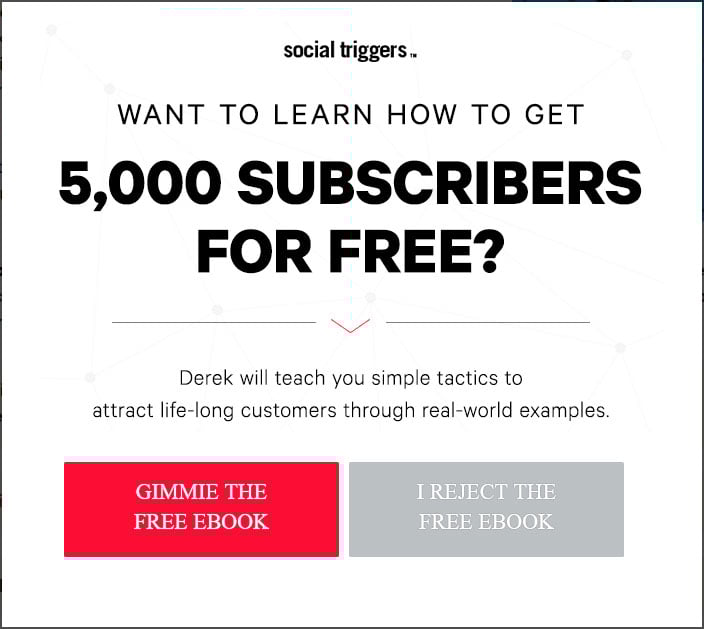 Social Triggers 10 Inspiring Exit Intent Popup Examples Social Triggers 10 Inspiring Exit Intent Popup Examples 7