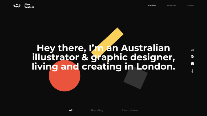 Illustrator Portfolio Website Kit