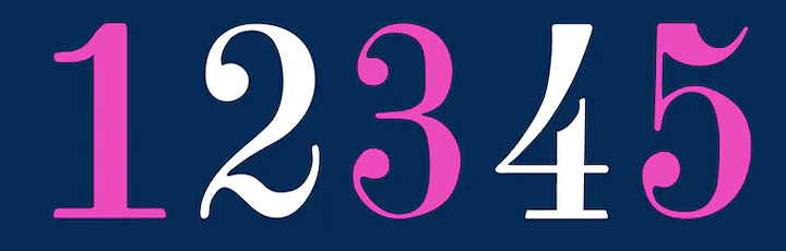 Didoneroomnumbers-Font