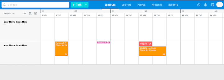 16 Float Schedule Management 10 Mejores Herramientas De Gestión Del Tiempo Para Diseñadores Web 16-Float-Schedule-Management