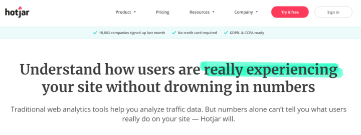 Wordpress Heatmap Plugins 2 Hotjar 6 Best Wordpress Heatmap Plugins To Understand Your Visitors 2