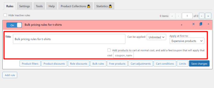 Woocommerce Pricing Rules 2 Basic Rule Details Comment Configurer La Tarification Dynamique Woocommerce Woocommerce-Pricing-Rules-2-Basic-Rule-Details
