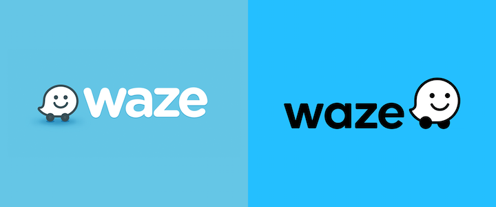 waze logo rebranding