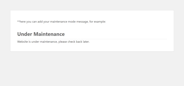 Maintenance Mode Code How To Put A Wordpress Site In Maintenance Mode (3 Methods) 41