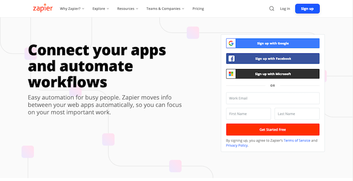 21 Zapier 10 Mejores Herramientas De Gestión Del Tiempo Para Diseñadores Web 21-Zapier