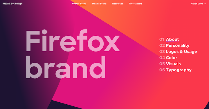 Mozilla Firefox Brand 19 Outstanding Brand Style Guide Examples For Inspiration 2