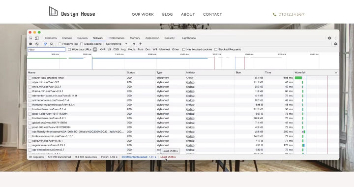 elementor test performance inspector