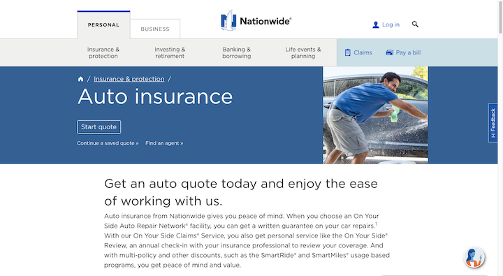 1 Nationwide Quote Page Desktop Mobile Landing Pages: 8 Examples Of High Converting Landing Pages (&Amp; What Marketers Can Learn From Them) 1
