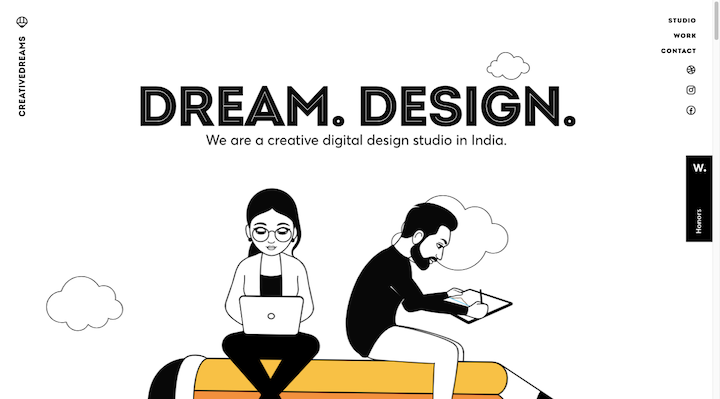Creative-Dreams-Flat-Design-Example