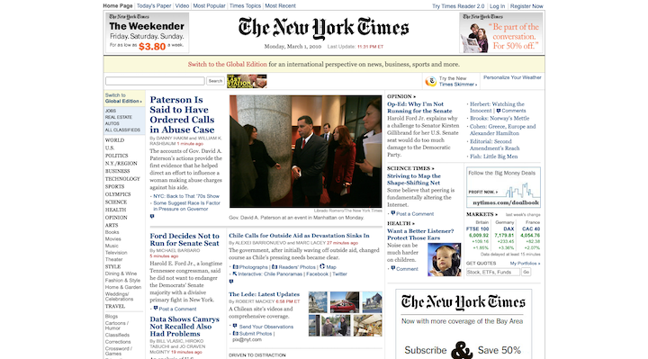 Nyt 2010 Front Page How To Choose The Right Brand Imagery For Your Business 5