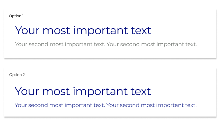 visual hierarchy colors