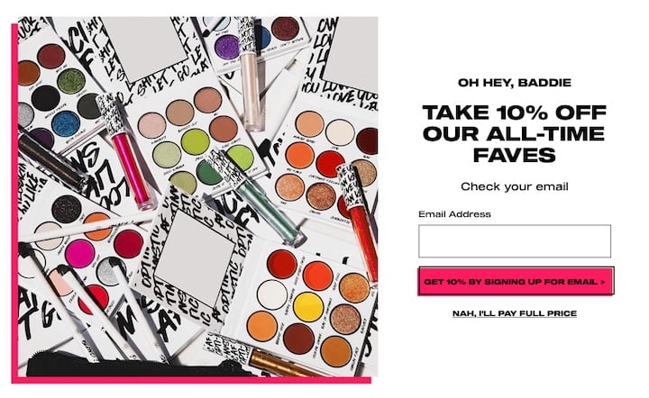 Bh Cosmetics 13 Ways To Increase Email Signups 11