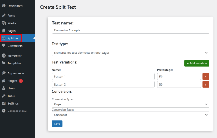 split-test-elementor-2-enter-test-details