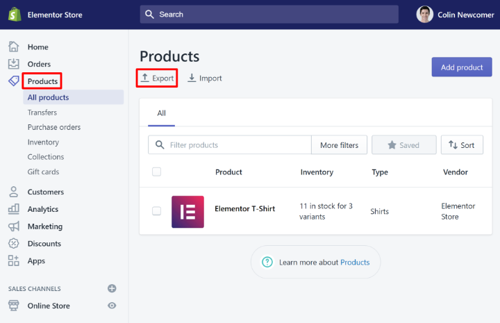 Migrate Shopify To Woocommerce 1 Export Products As Csv How To Migrate From Shopify To Woocommerce Migrate Shopify To Woocommerce 1 Export Products As Csv How To Migrate From Shopify To Woocommerce 1