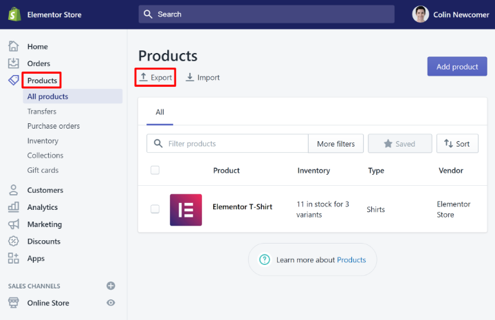 Migrate Shopify To Woocommerce 1 Export Products As Csv How To Migrate From Shopify To Woocommerce 1