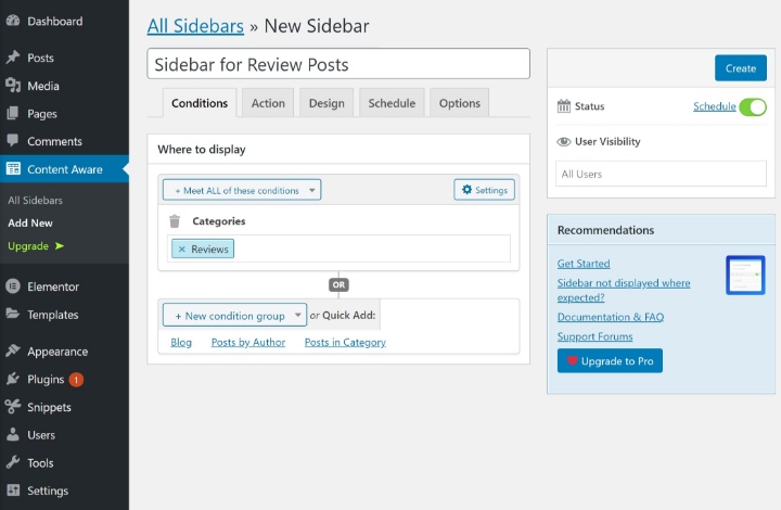 Content Aware Sidebars 1 Conditions How To Add Or Edit A Custom Sidebar In Wordpress Content-Aware-Sidebars-1-Conditions