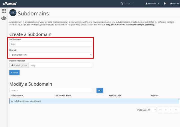 Create Subdomain How To Set Up A Subdomain On Your Wordpress Website 4
