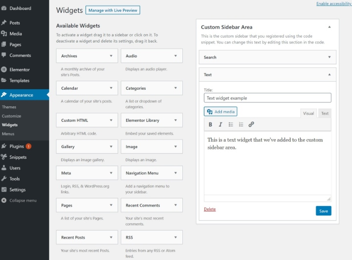 Custom Wordpress Sidebar 2 Custom Sidebar How To Add Or Edit A Custom Sidebar In Wordpress Custom Wordpress Sidebar 2 Custom Sidebar How To Add Or Edit A Custom Sidebar In Wordpress 6