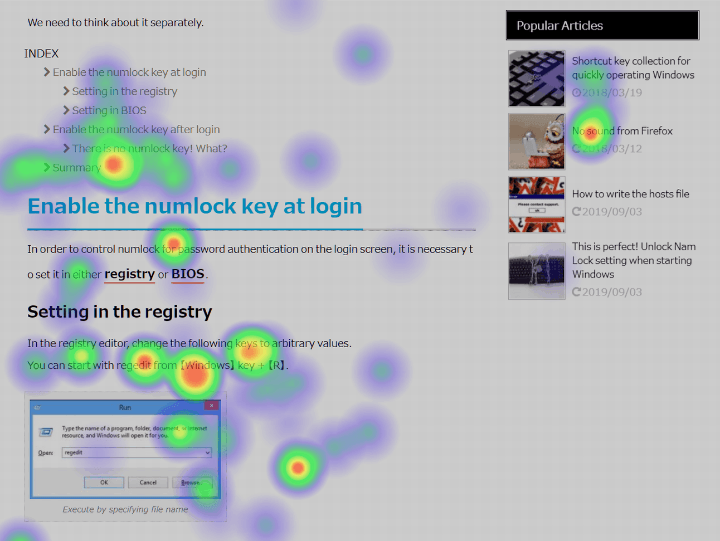 Wordpress-Heatmap-Example