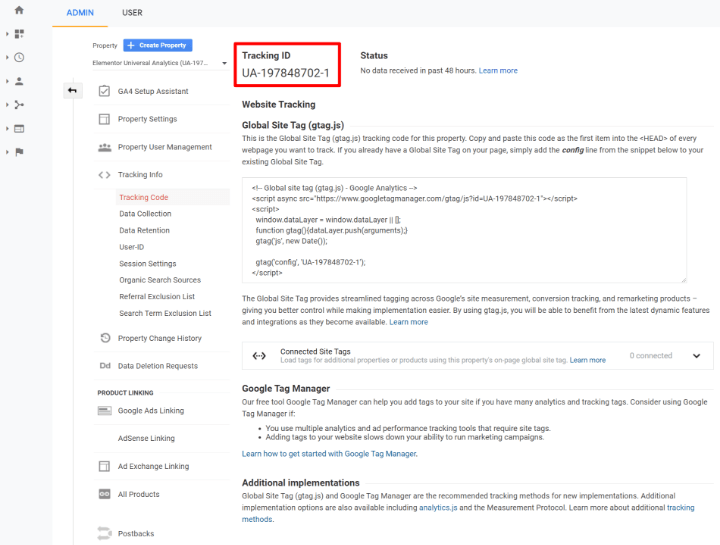 set-up-google-analytics-2-tracking-id