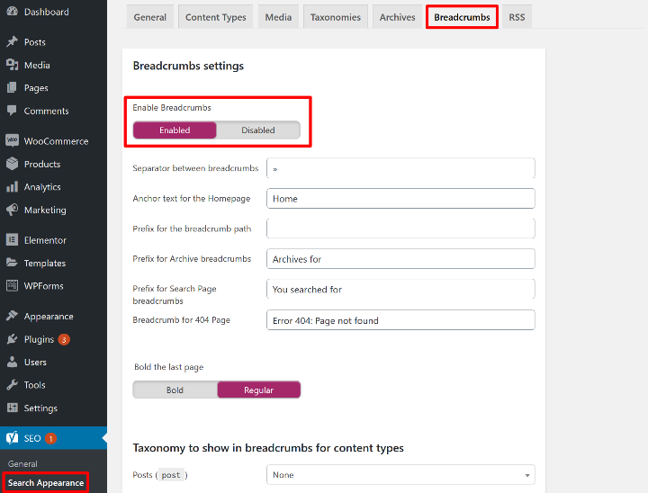 Woocommerce Seo 9 Enabling Breadcrumbs Woocommerce Seo Guide: Tactics And Plugins To Rank Your Store 11