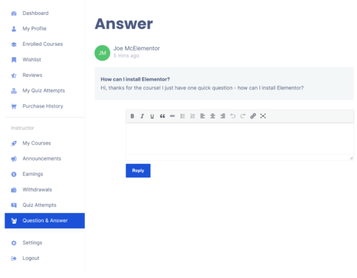 Manage Your Course 2 Qa How To Build An Online Course With Tutor Lms And Elementor Manage-Your-Course-2-Qa