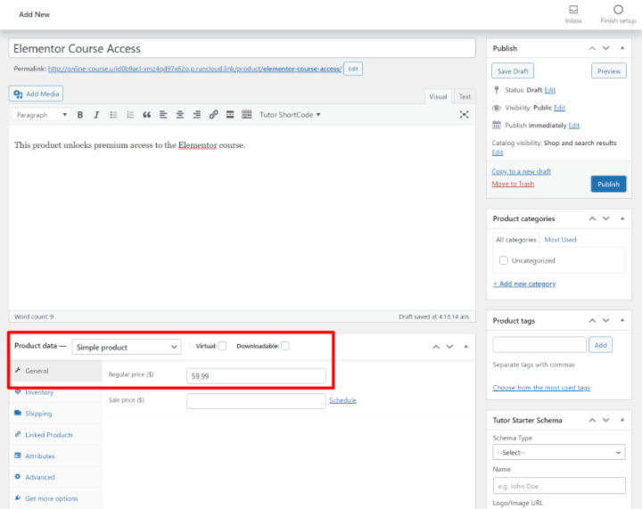 Tutor Lms Tutorial 17 Create Product How To Build An Online Course With Tutor Lms And Elementor Tutor-Lms-Tutorial-17-Create-Product