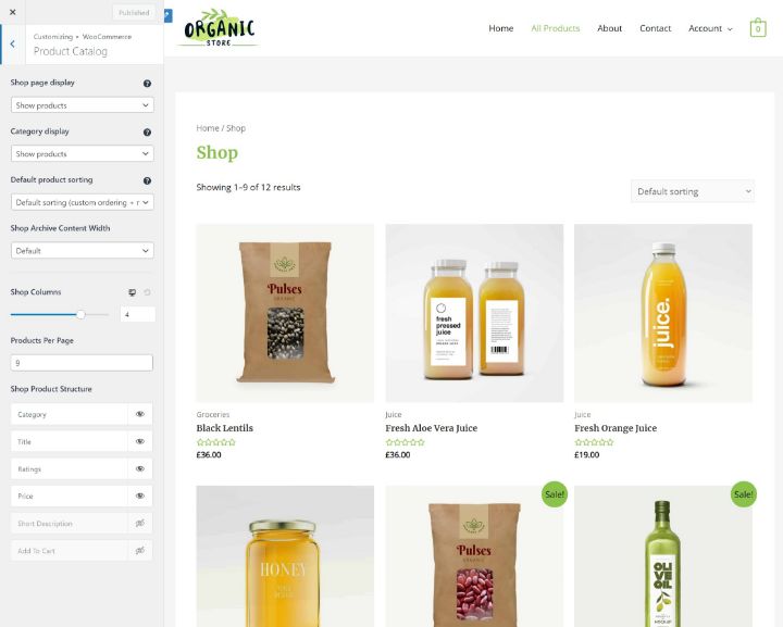 Woocommerce-Theme-Customizer