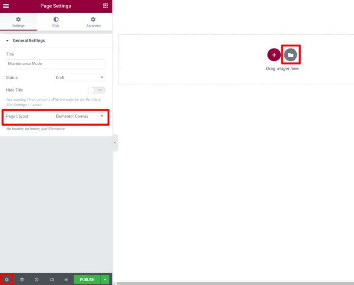 Elementor Maintenance Mode 2 Set Canvas How To Put A Wordpress Site In Maintenance Mode (3 Methods) 5