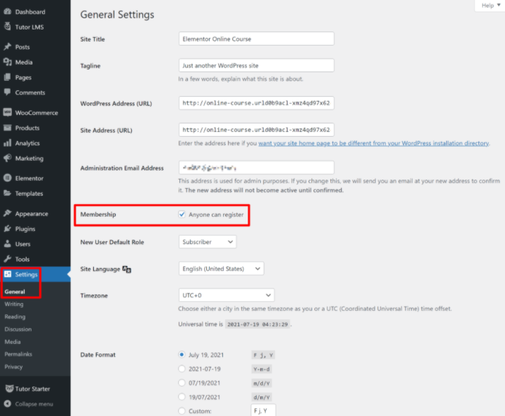 Tutor Lms Tutorial 20 Enable Registration How To Build An Online Course With Tutor Lms And Elementor Tutor-Lms-Tutorial-20-Enable-Registration